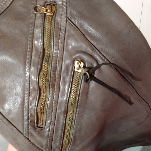 Women's Custom Designed Dark Green Leather Pencil Skirt - Picture 7 of 10